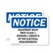 Signmission Equipment Must Meet Class 1 Division 2 Group, 10 in W x Rectangle, Vinyl Decal OS-2PACK-NS-D-710-L-12120 - alternate 1